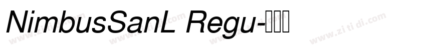 NimbusSanL Regu字体转换